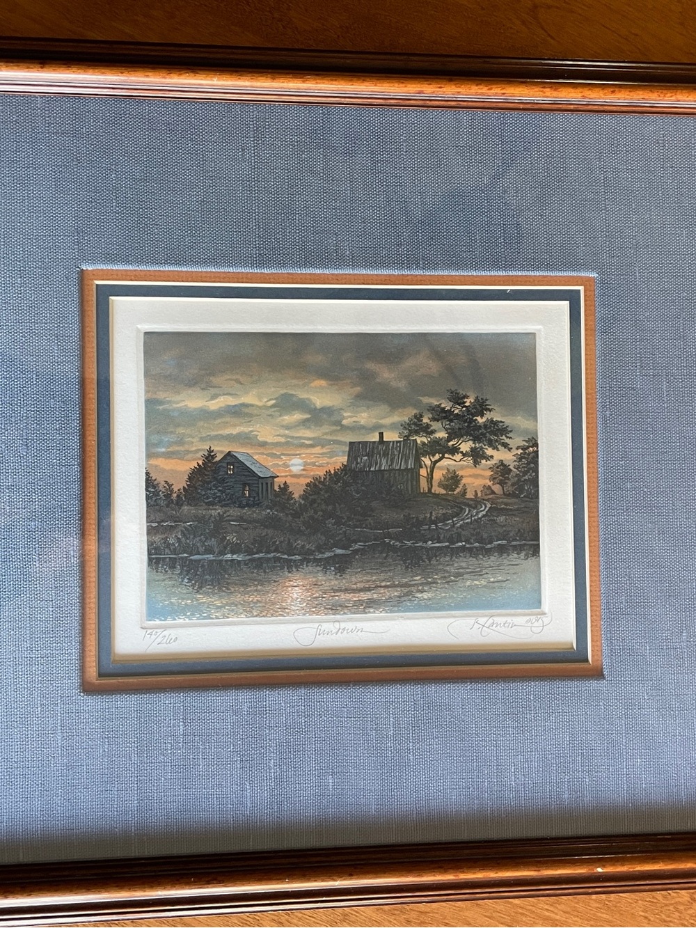 Vintage 1985 Kathleen Cantin “Sundown” Signed Limited Edition 140/260